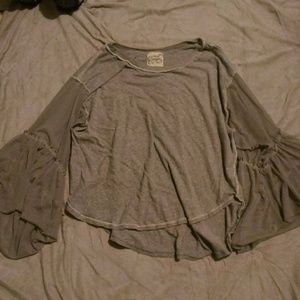 Brand new Free People Mesh Bell Sleeves Top Small